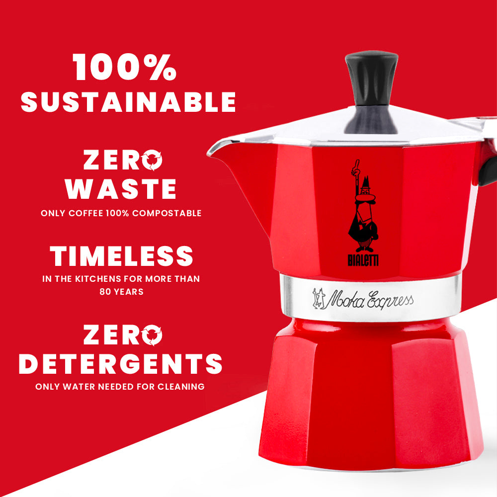 Bialetti - Moka Express Red 6 Cups