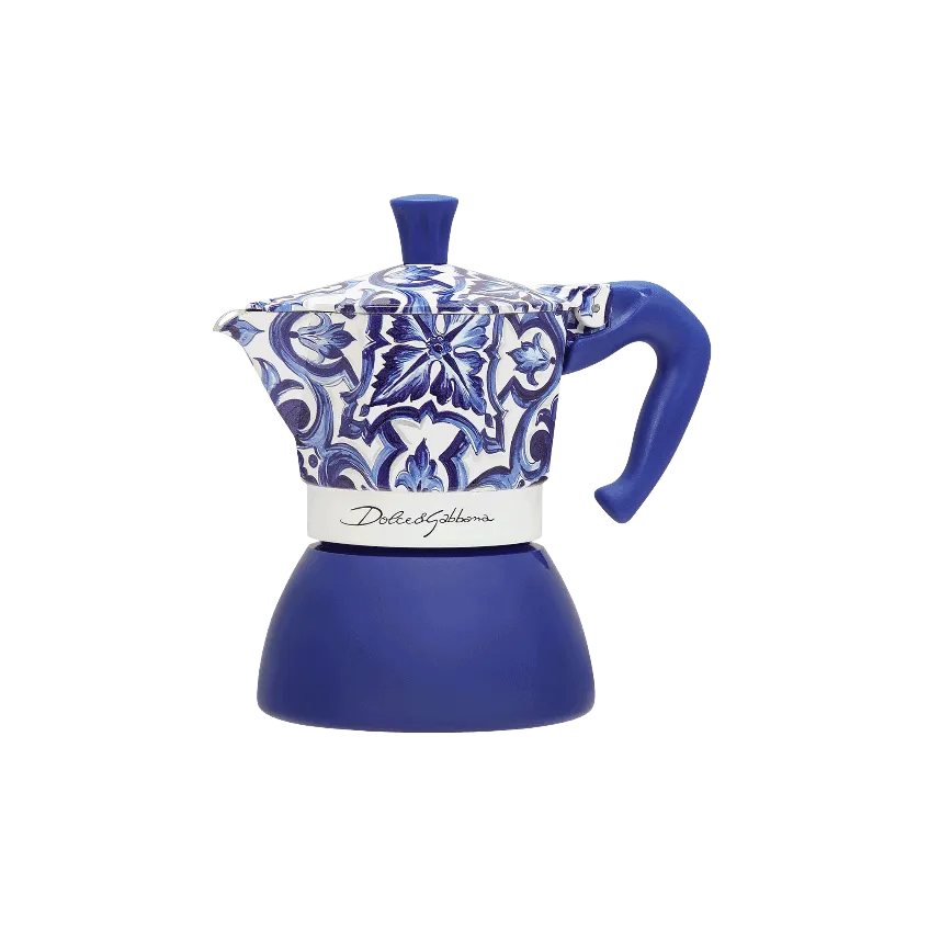 Bialetti - Moka Induction 4 Cups D&G Blu Mediterraneo