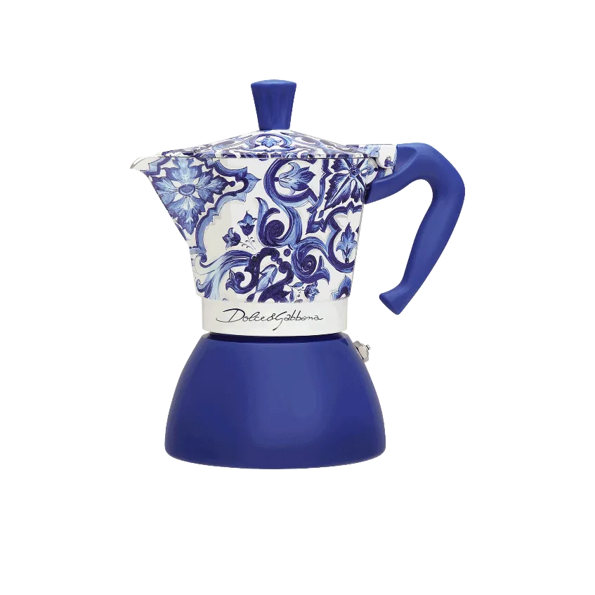 Bialetti - Moka Induction 6  Cups D&G Blu Mediterraneo