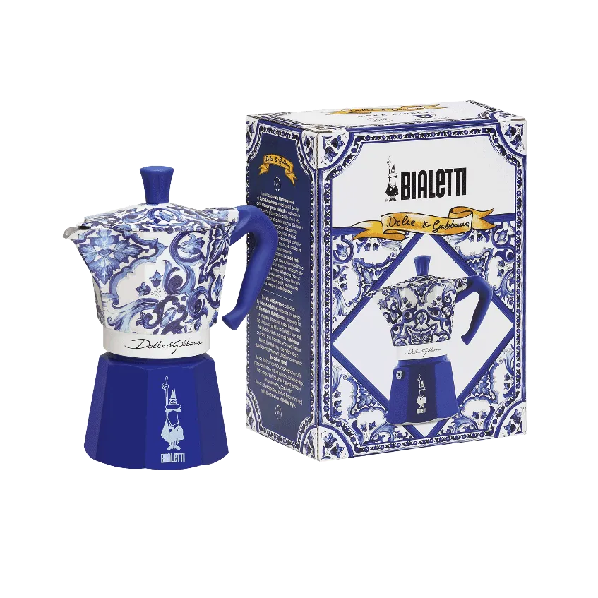 Bialetti - Moka Express 3Tz  D&G Blu Mediterraneo