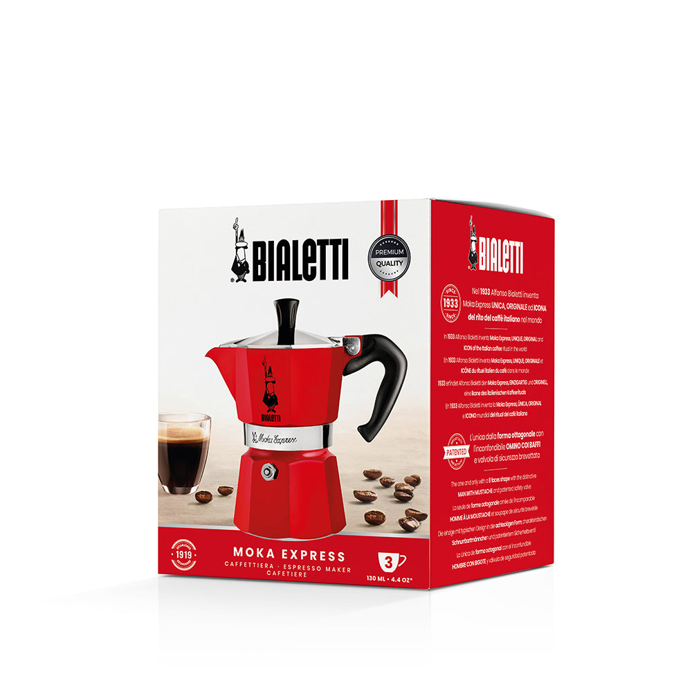 Bialetti - Moka Express Red 3 Cups