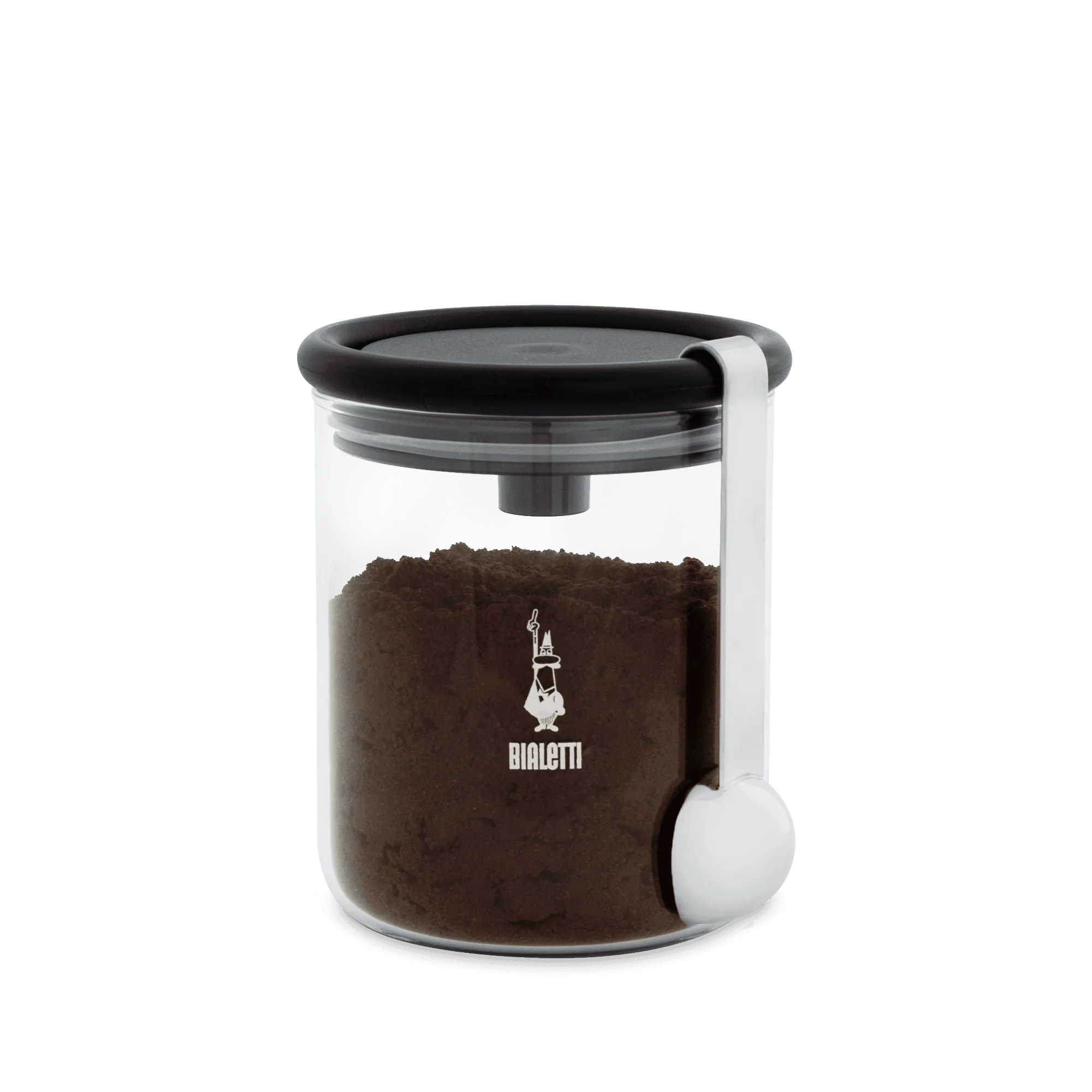 Bialetti - Glass Coffee Jar W/Moka Top
