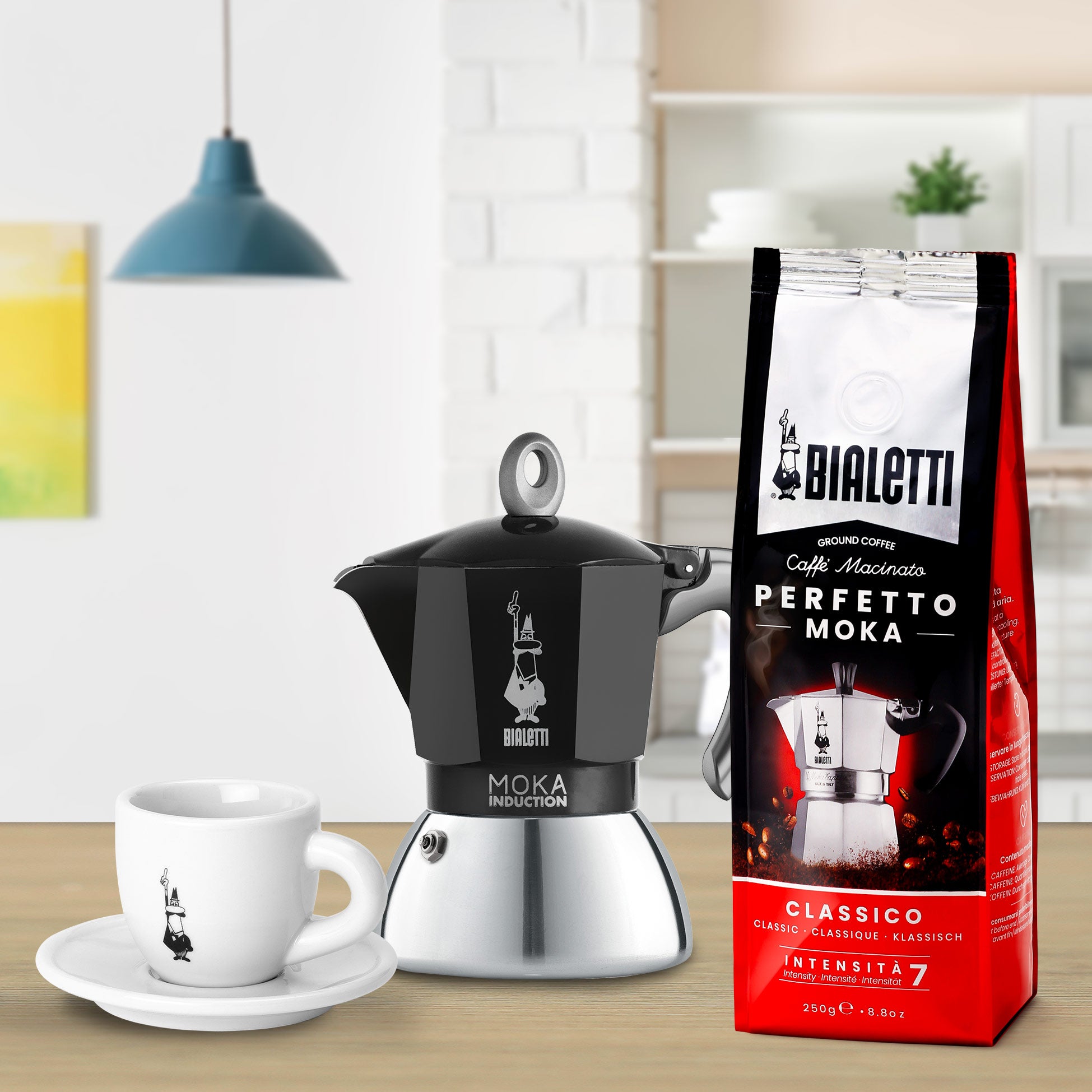 Bialetti - New Moka Induction Black 6 Cups