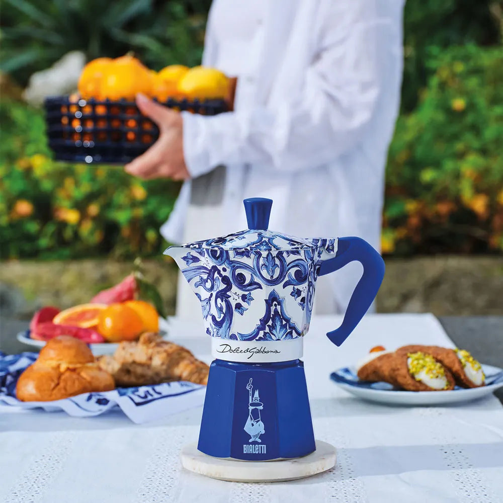 Bialetti - Moka Express 3Tz  D&G Blu Mediterraneo